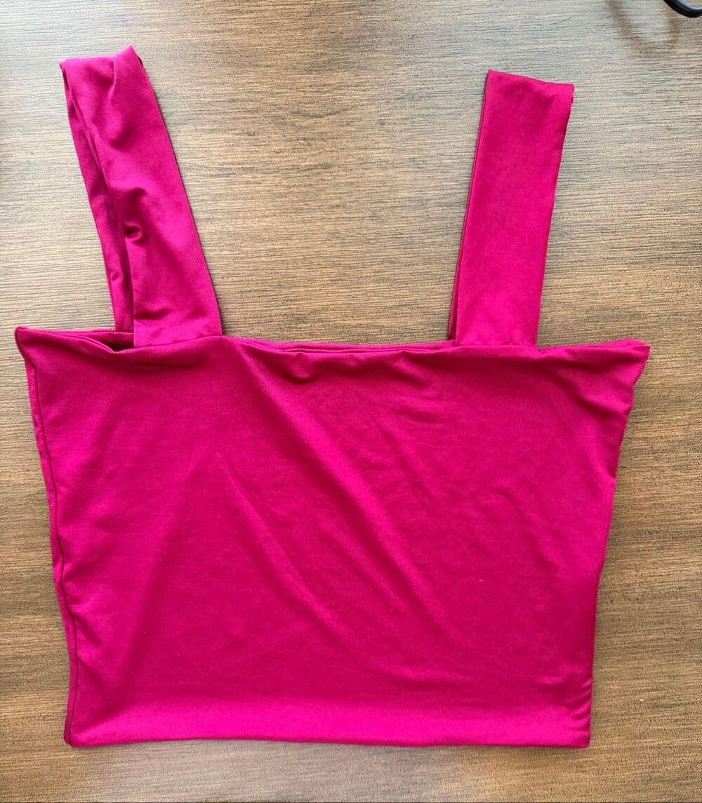Lot of 4 Double Lined Tank Top Bundle Shirts Blue Pink Black Purple Size M - Picture 8 of 9